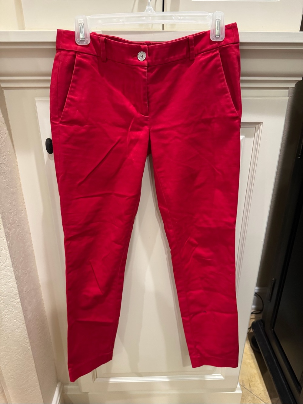 Michael Kors Red Slim Tailored Pants Trousers size 2